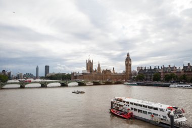 22.07.2015, Londra, İngiltere. Panoramik Londra London Eye'dan