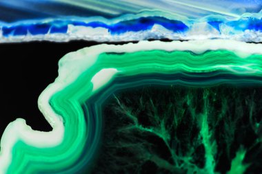 Akik-güzel, renkli dilimleri