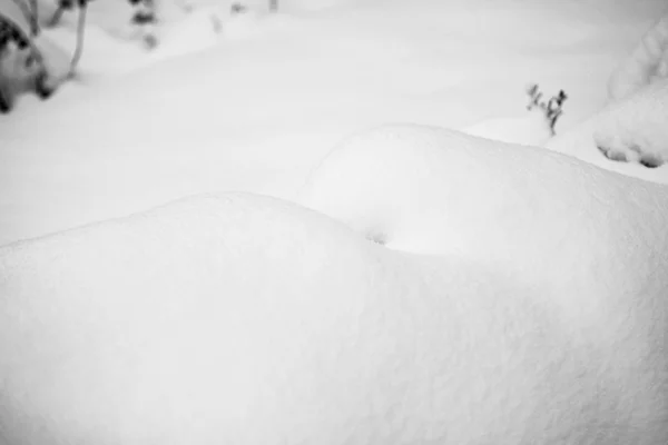 Śnieg abstrakcyjne kształty — Zdjęcie stockowe