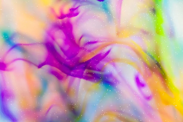 Composizione astratta con inchiostro e piccole bolle. Bellissimo sfondo, texture e colori — Foto Stock