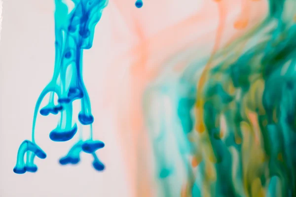 Abstract composition with ink and small bubbles. Beautiful background, texture and colors — Stock Photo, Image