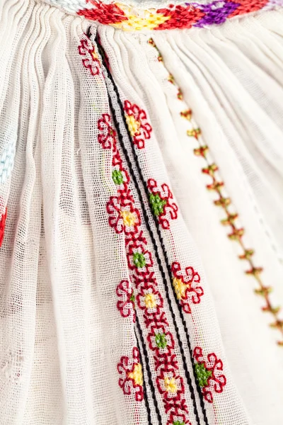 Rumänska Traditionella Blus Texturer Och Traditionella Motiv Vintage Texturer — Stockfoto