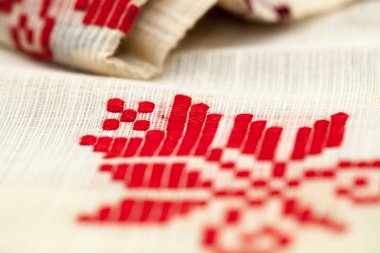 Romence geleneksel bluz - doku ve geleneksel motiflerle, vintage