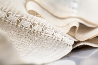 Vintage Tekstil dokulu ve güzel nakış