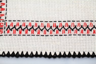 Romence geleneksel bluz - dokular ve geleneksel motiflerle, vintage dokular