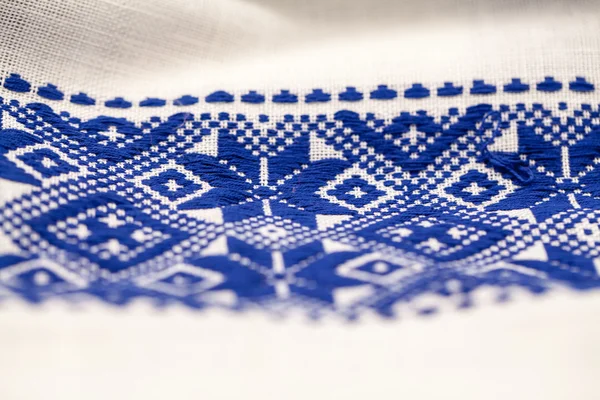 Rumänska traditionella blus - texturer och traditionella motiv, vintage — Stockfoto