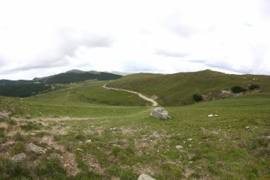 Romanya 'daki Güney Karpatlar' ın bir parçası olan Bucegi Dağları 'ndan manzara