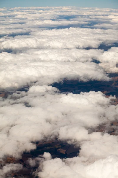 Vackra Dramatiska Moln Och Himlen Sedd Från Planet Hög Upplösning — Stockfoto
