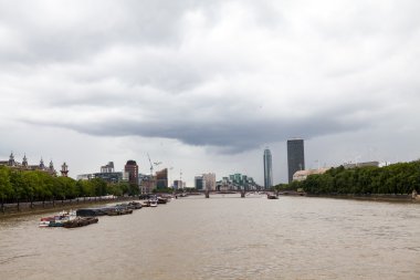 22.07.2015, Londra, İngiltere. Panoramik Londra London Eye'dan