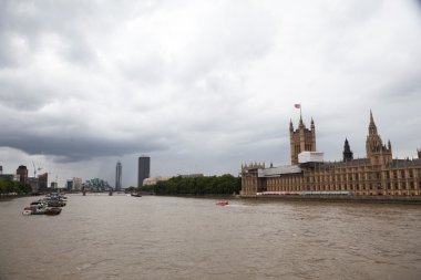 22.07.2015, Londra, İngiltere. Panoramik Londra London Eye'dan