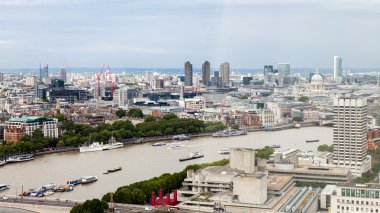 22.07.2015, Londra, İngiltere. Panoramik Londra London Eye'dan