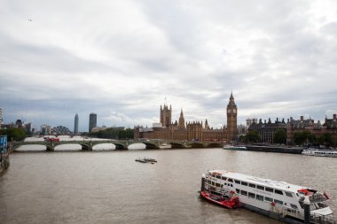22.07.2015, Londra, İngiltere. Panoramik Londra London Eye'dan