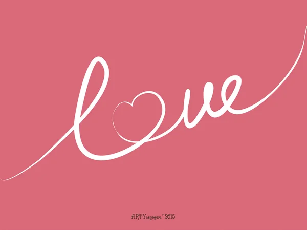 Láska kartu Valentine den — Stockový vektor