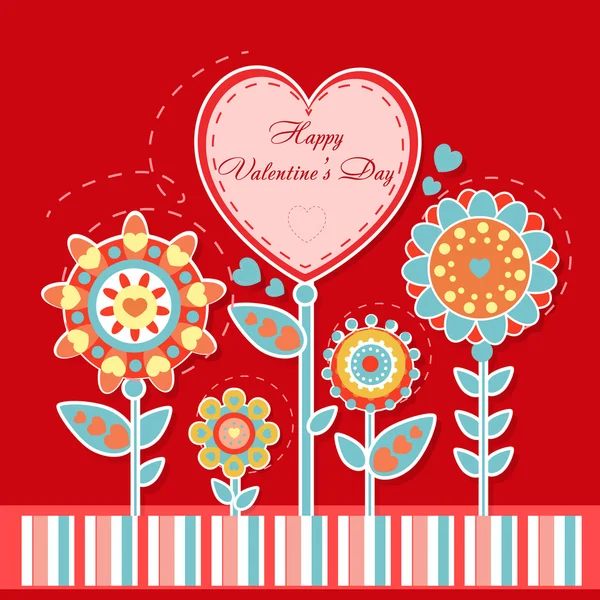 Feliz tarjeta de San Valentín Vectores De Stock Sin Royalties Gratis