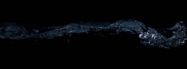 Siyah arkaplanda bir dalga