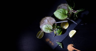 siyah zemin Mojito
