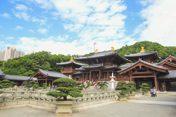 Τσι lin γυναικείο μοναστήρι, ναός στυλ δυναστεία Τανγκ, Χονγκ Κονγκ, Κίνα — Φωτογραφία Αρχείου