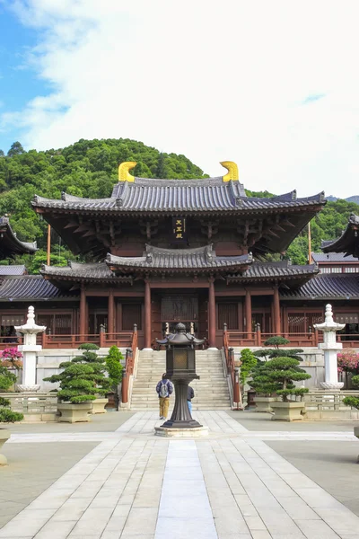 Τσι lin γυναικείο μοναστήρι, ναός στυλ δυναστεία Τανγκ, Χονγκ Κονγκ, Κίνα — Φωτογραφία Αρχείου