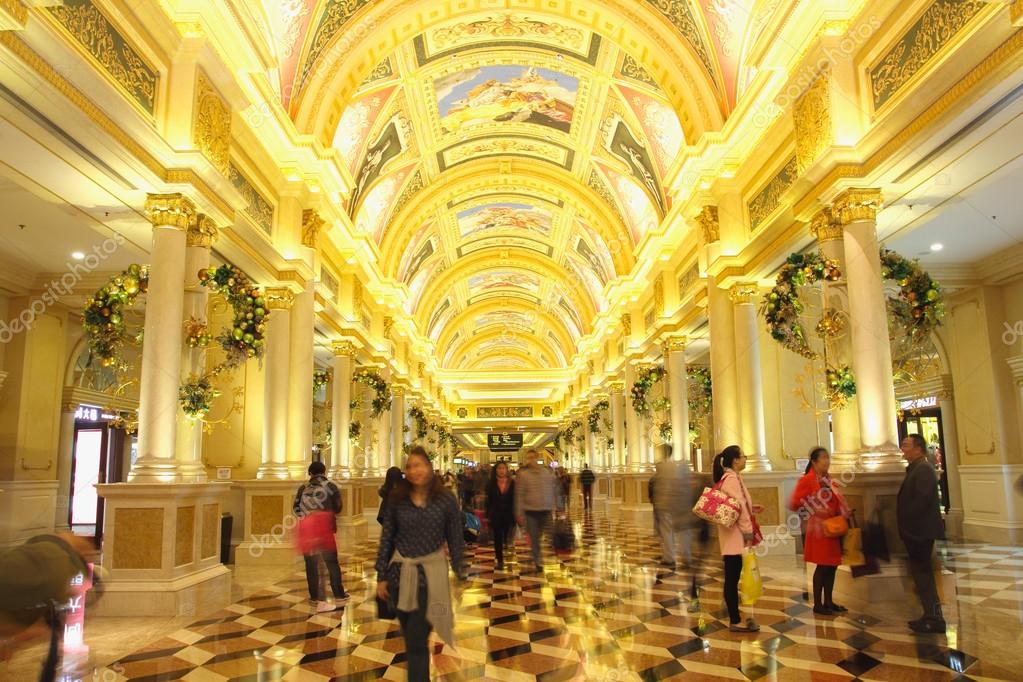 Ceiling Of The Venetian Macao It Is A Luxury Hotel And