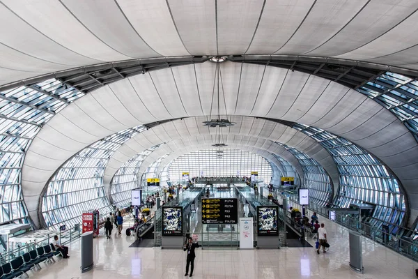 Bangkok Thailand Dec05 2018 Interieur Uitzicht Van Suvarnabhumi Airport Een — Stockfoto