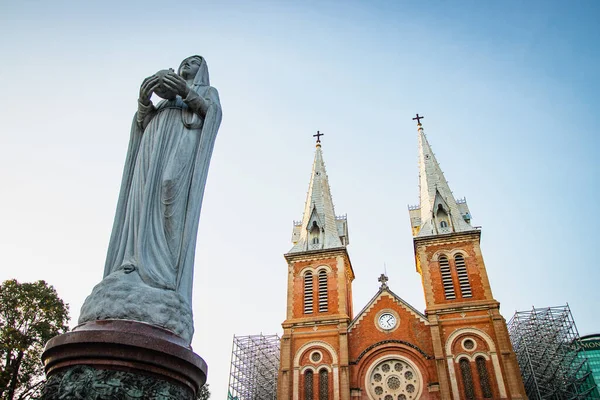 Chi Minh Vietnam Dec05 2018 Notre Dame Cathedral Basilica Saigon — Stock Photo, Image