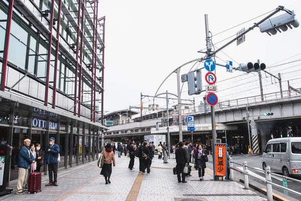 Tokio Japonsko Dec6 2018 Lidé Spěchají Práce Během Špičkové Pracovní — Stock fotografie