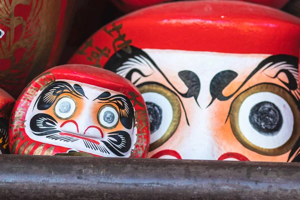 Takasaki Gumma Japan Dec8 2018 Stack Daruma Japanese Lucky Dolls — Stock Photo, Image