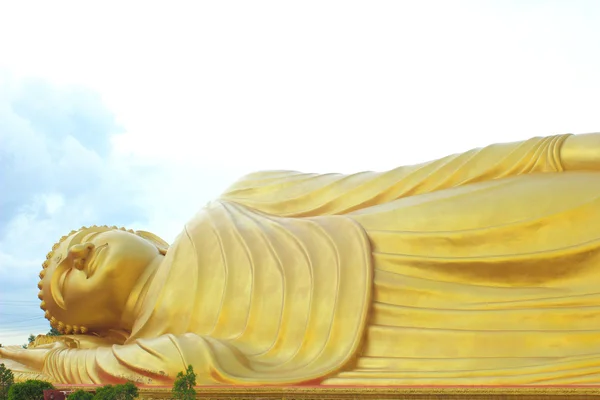 Golden Reclining Buddha, Songkhla, Thailand — Stock Photo, Image