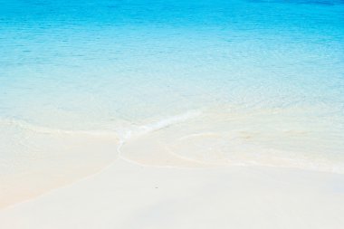 Andaman Denizi, beyaz kum plaj ve mavi deniz