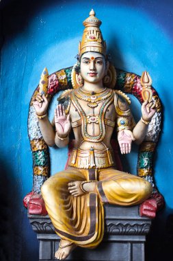 Kuala Lumpur, Malezya - Feb09, 2015: Renkli heykel Hindu go