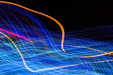 Işıklar gece, soyut