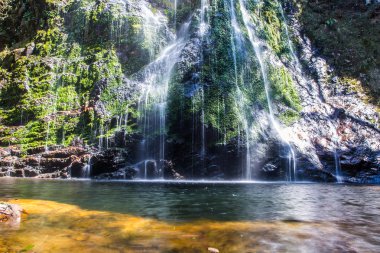 Aşk şelale, Sapa, Vietnam.