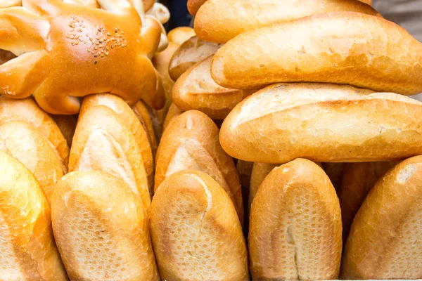 Francia kenyér verem — Stock Fotó