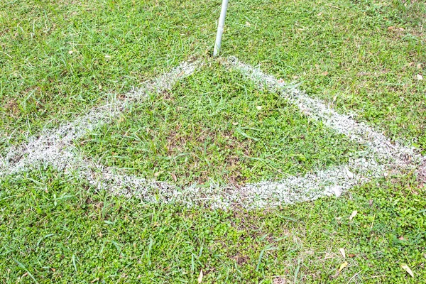 Esquina del campo de fútbol, detalle — Foto de Stock