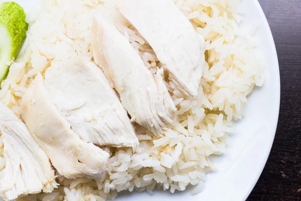 Hainan chicken with oiled rice Royalty Free Stock Images