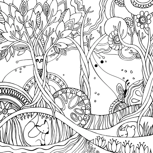Fairy forest Stock Vectors, Royalty Free Fairy forest Illustrations ...