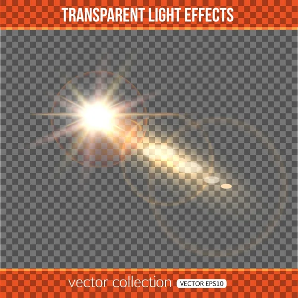 Glowing comet over transparent background. Comet with lights effect. Vector illustration with abstract comet. — Stock Vector