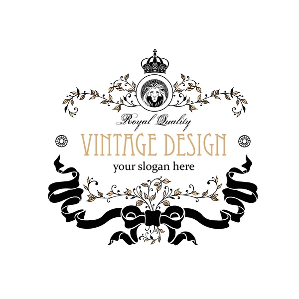 Eléments de design monogramme. Logo Prestige Designs. Design élégant de logo d'art de ligne pour restaurant, hôtel, héraldique, bijoux, mode, redevance, café, invitation de mariage, carte de visite. Illustration vectorielle . — Image vectorielle