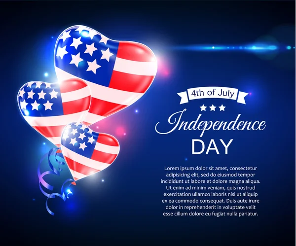米国の独立記念日 — ストックベクタ