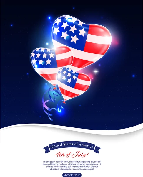 Independence day of the USA — Stock Vector