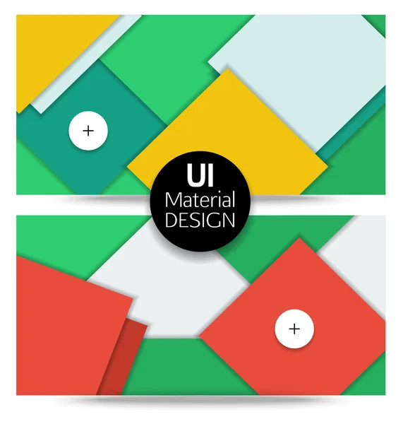 UI material design for mobile or web application — Stock Vector