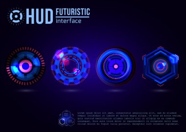 fütüristik hud arabirim öğeleri