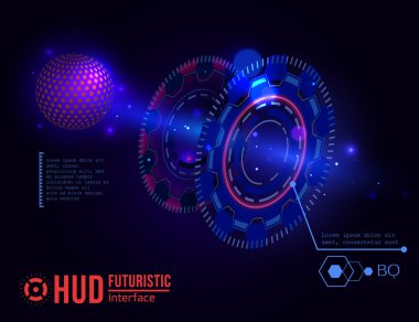 fütüristik hud arabirim öğeleri