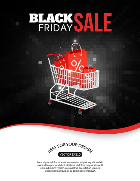Black friday sale background — Stock Vector