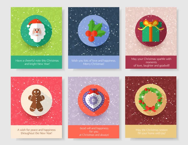 Plantillas para folletos navideños . — Vector de stock