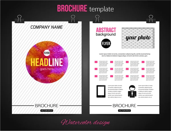 Corporate business stationery brochure templates. — Stock Vector