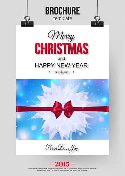 Christmas brochure template. — Stock Vector