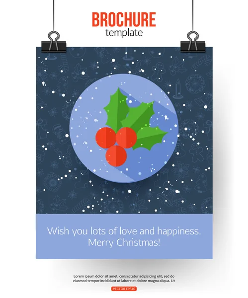 Christmas brochure template. — Stock Vector