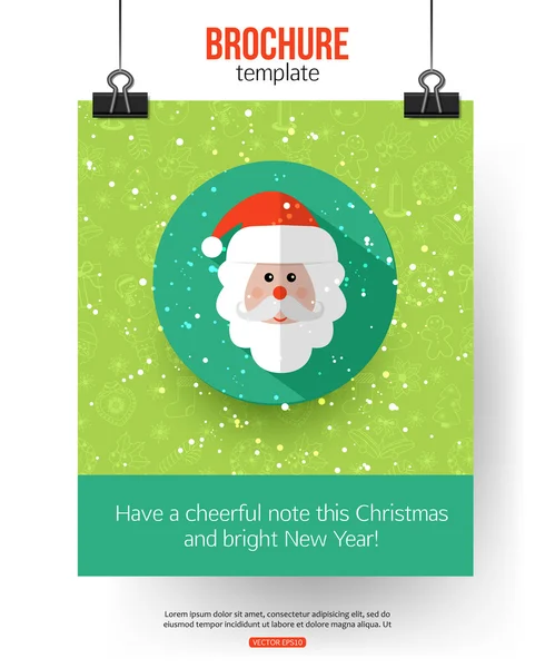 Christmas brochure template. — Stock Vector