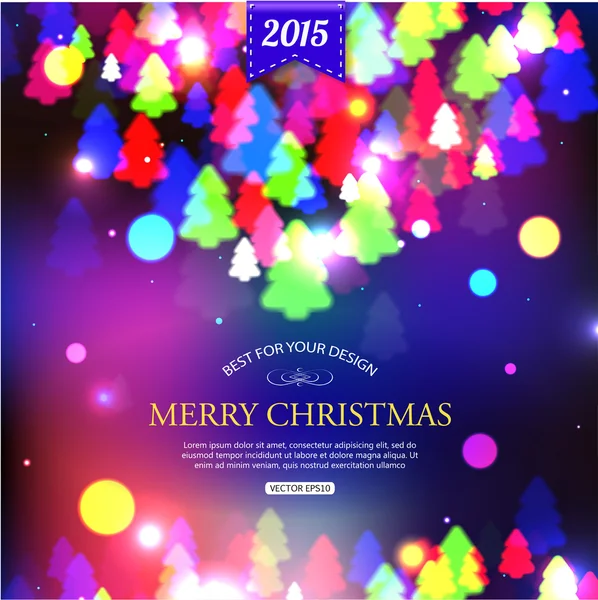 Vánoční svítící typografické pozadí — Stockový vektor